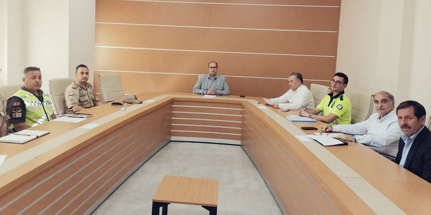 Kağızman’da İlçe Trafik Komisyonu toplantısı yapıldı